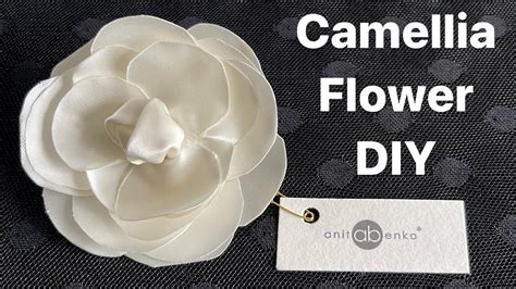 how to make a chanel flower|How to make Camellia Flower, Fabric Flower brooch diy, Chanel .